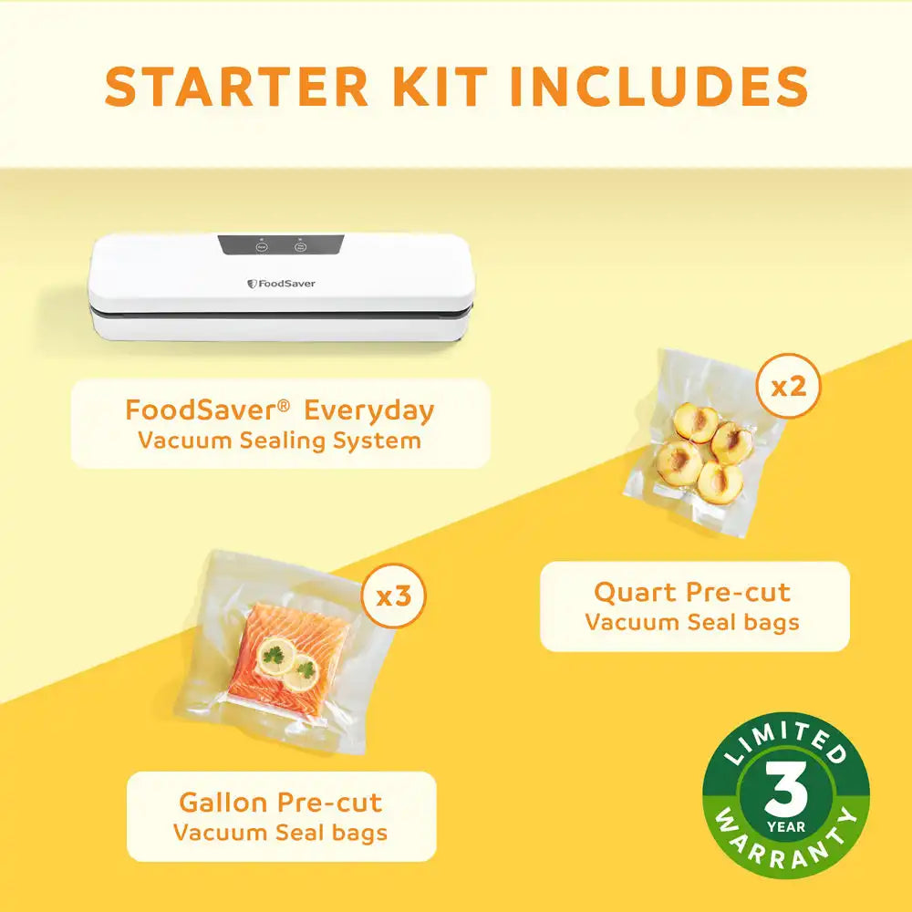 FoodSaver Everyday Vacuum Sealer with Precut Bags