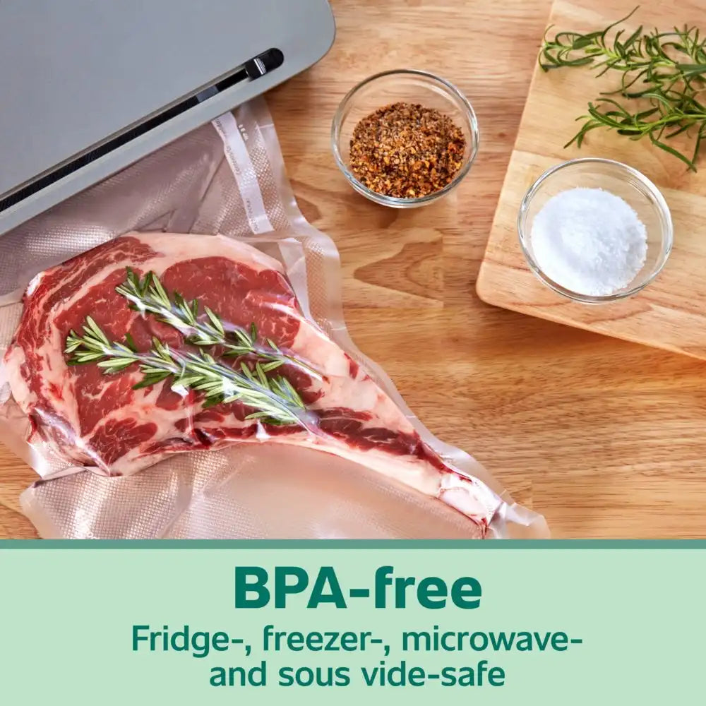FoodSaver Heavy Duty Quart Vacuum Seal Bags, 44pk with Triple Threat Protection