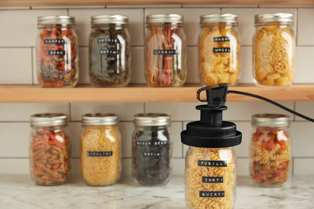 FoodSaver Jar Sealing Kit with Wide-Mouth Jar Sealer, Regular Jar Sealer