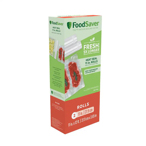 FoodSaver 11" x 12' Vacuum Seal Roll, 2 Pack