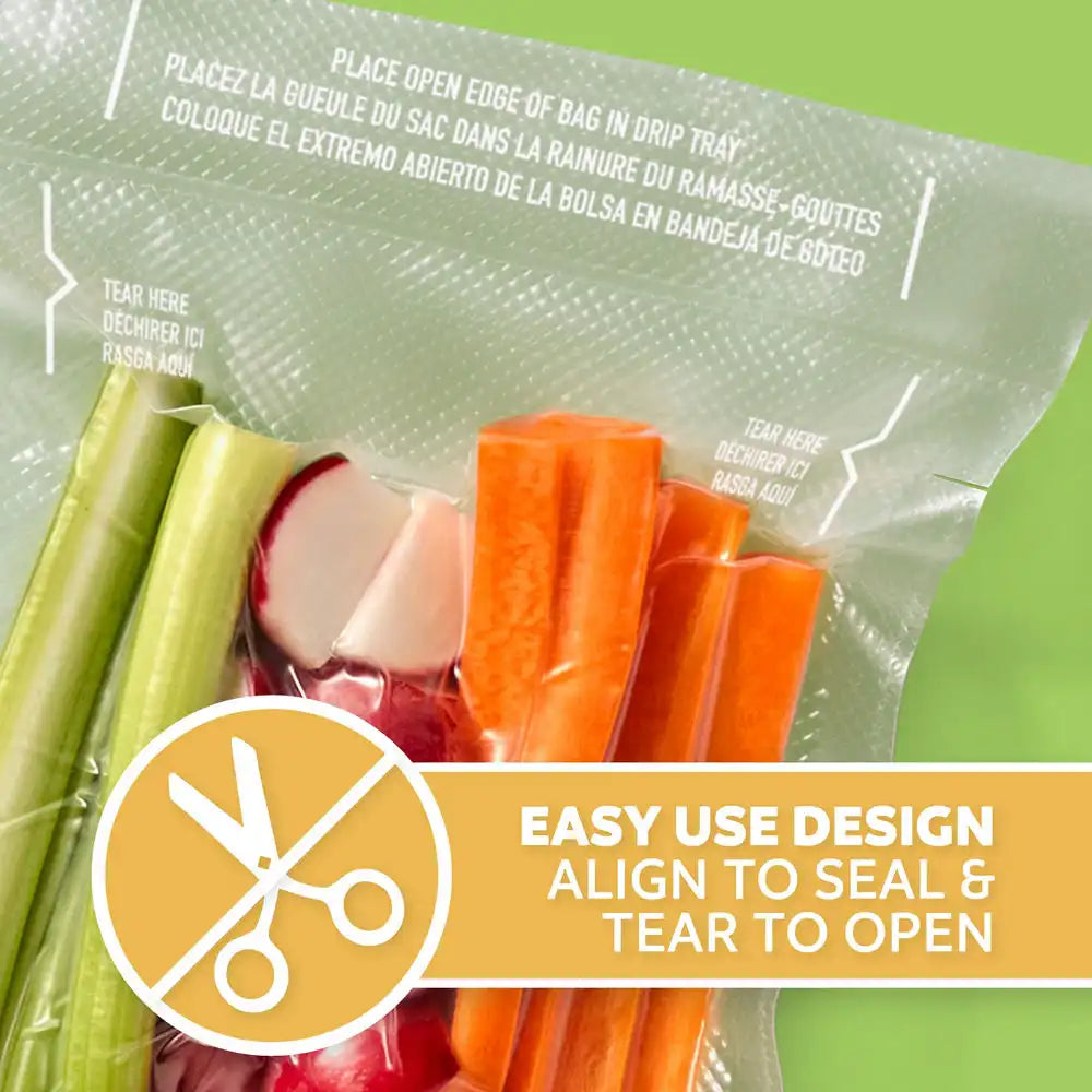FoodSaver Pint Pre-Cut Vacuum Seal Bags, 27 Pack