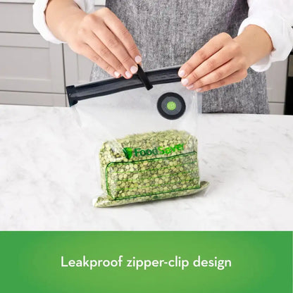 FoodSaver Reusable Gallon Vacuum Zipper Bags, for Use with FoodSaver Handheld Vacuum Sealers, 8 Count