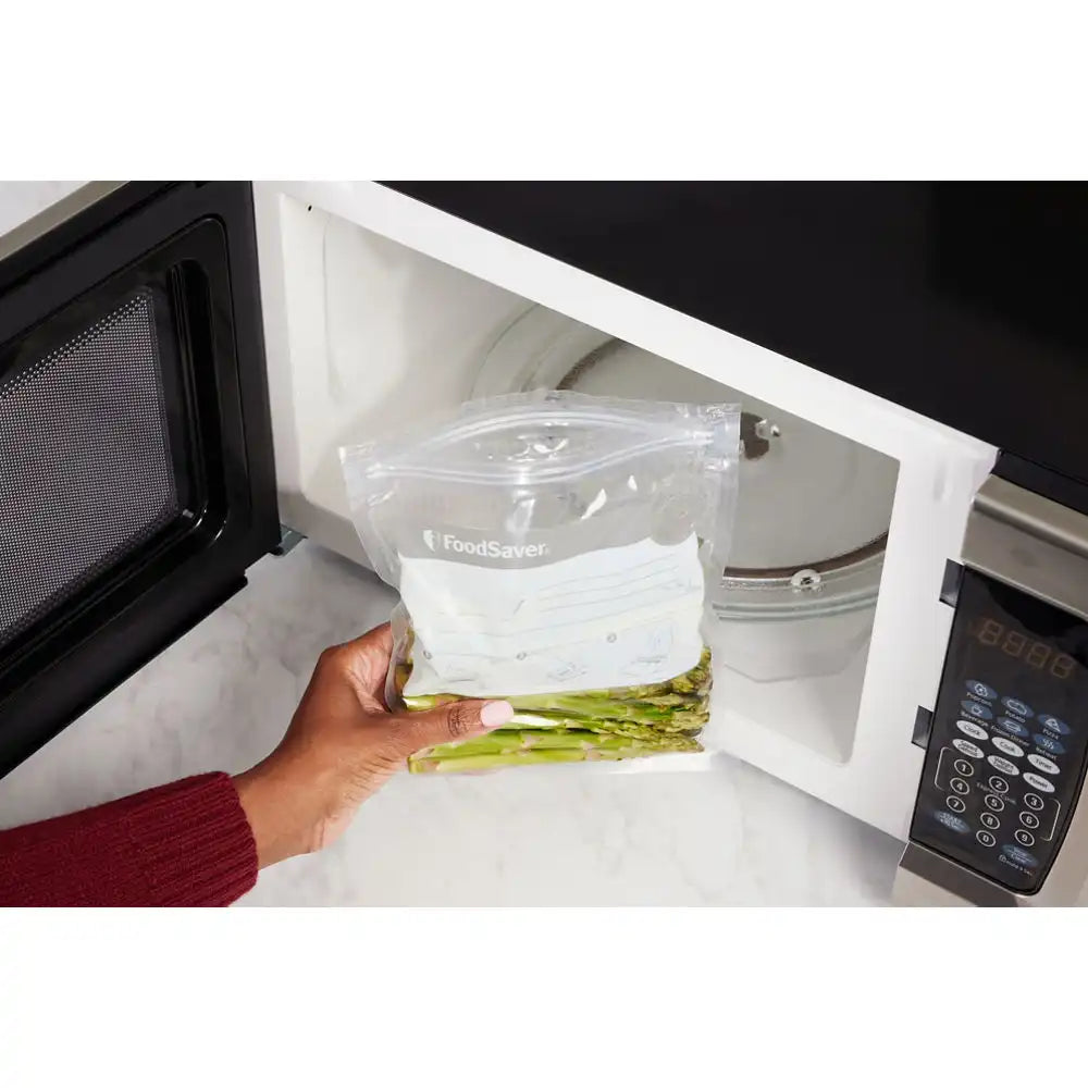 FoodSaver Vacuum Zipper Quart Bags, 18 Count