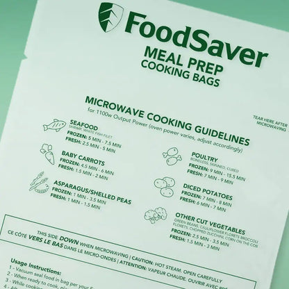 FoodSaver Microwavable Meal Prep Bags, 1 Quart, 16 Ct.