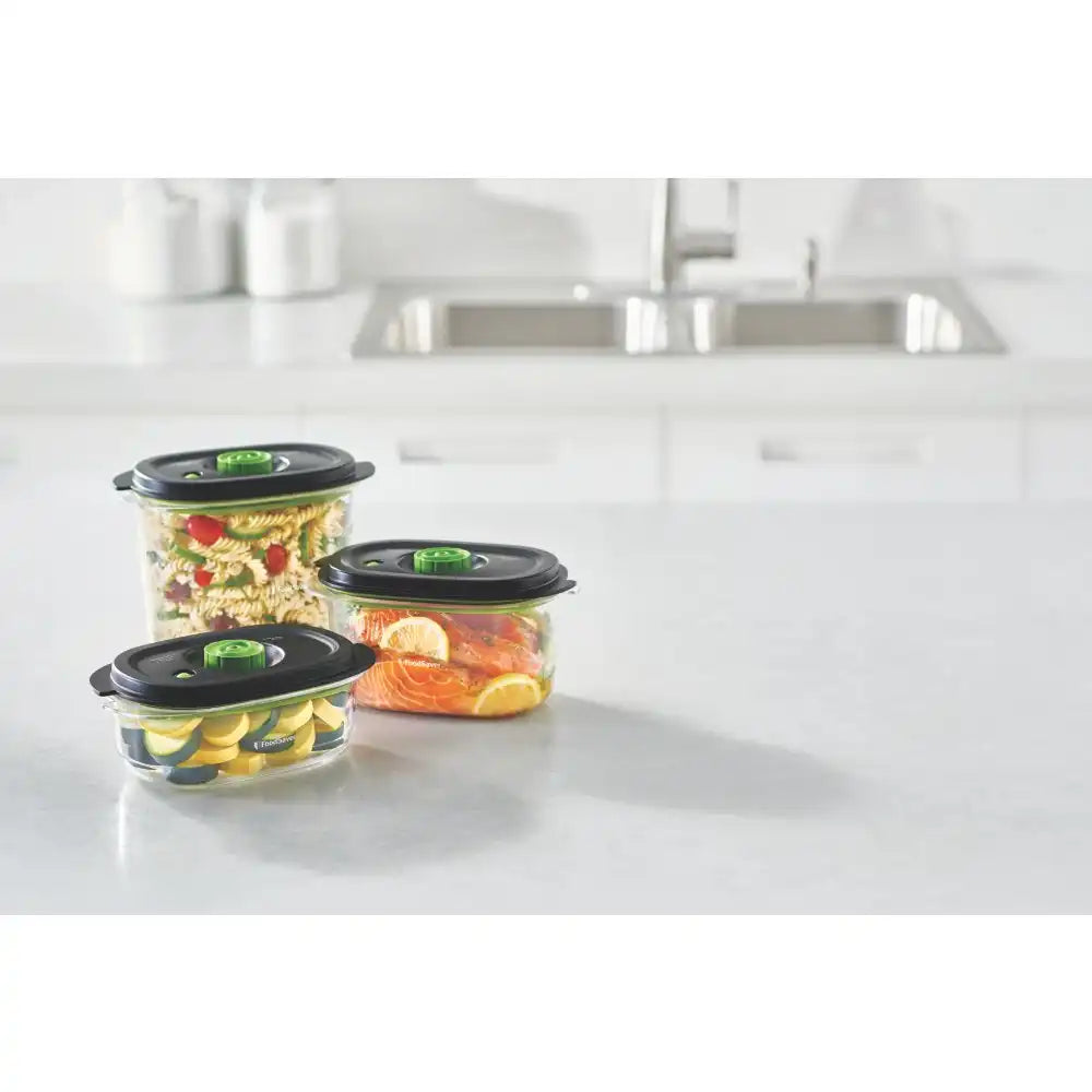 FoodSaver Preserve & Marinate 3 Cup, 5 Cup, & 8 Cup Containers