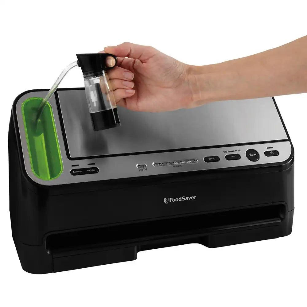 FoodSaver 2-in-1 Automatic Vacuum Sealing System with Starter Kit, v4440, Black Finish
