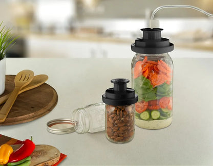 FoodSaver Jar Sealing Kit with Wide-Mouth Jar Sealer, Regular Jar Sealer