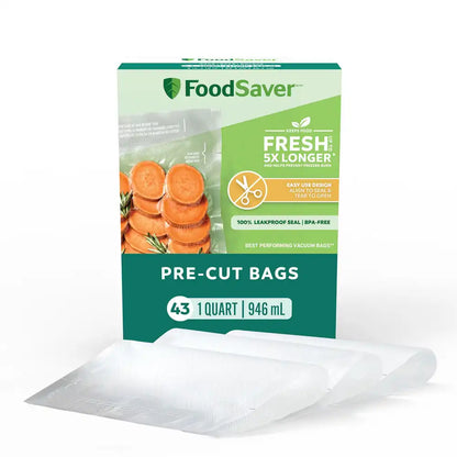 FoodSaver Quart Pre-Cut Vacuum Seal Bags