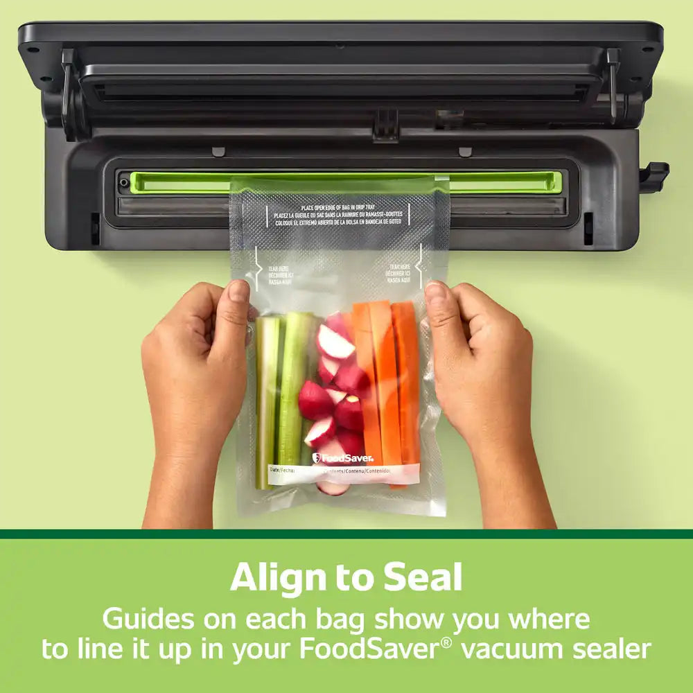 FoodSaver Pint Pre-Cut Vacuum Seal Bags, 27 Pack