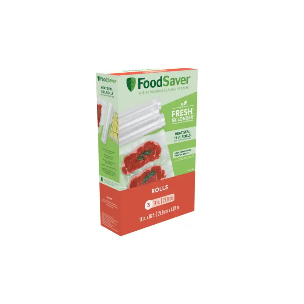 FoodSaver 11" x 16' Vacuum Seal Roll, 3 Pack