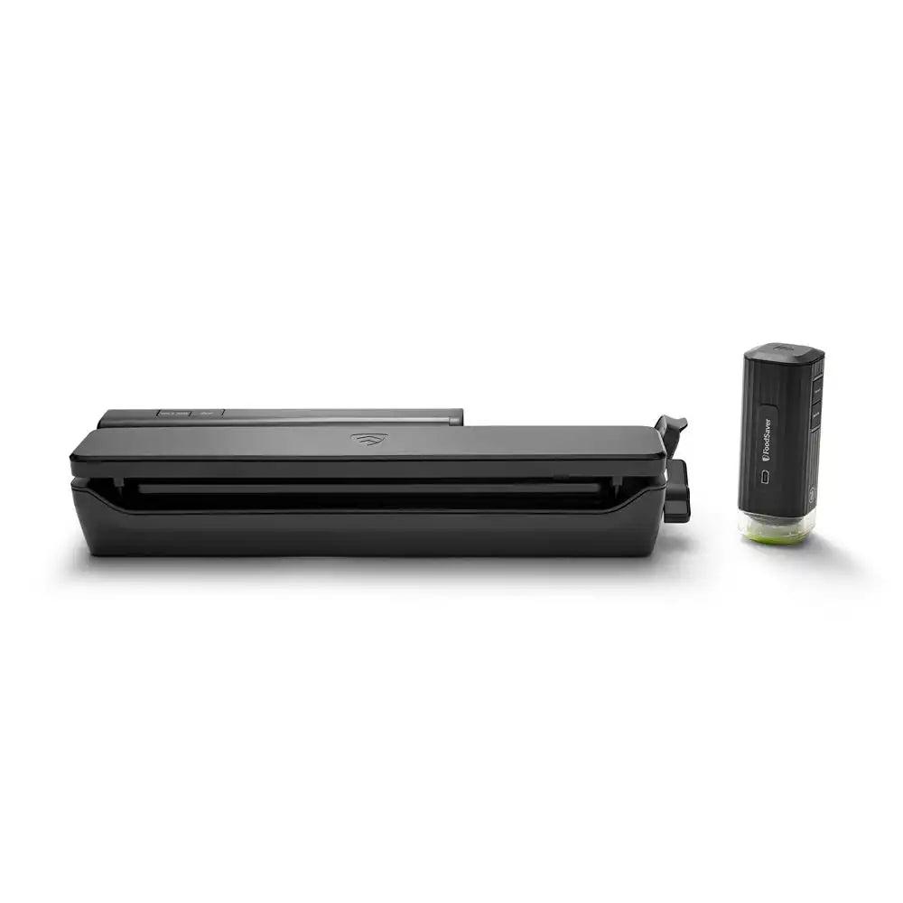 FoodSaver Handheld+ 2-in-1 Vacuum Sealing System, Handheld and Countertop Vacuum Sealer, 8-Piece Starter Kit