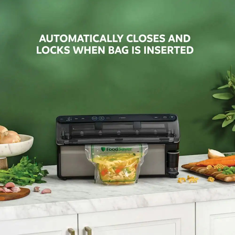 FoodSaver Elite All-in-One Liquid+ Vacuum Sealer, Dark Stainless Steel