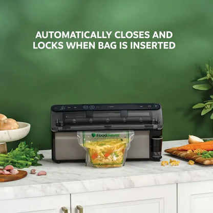 FoodSaver Elite All-in-One Liquid+ Vacuum Sealer, Dark Stainless Steel