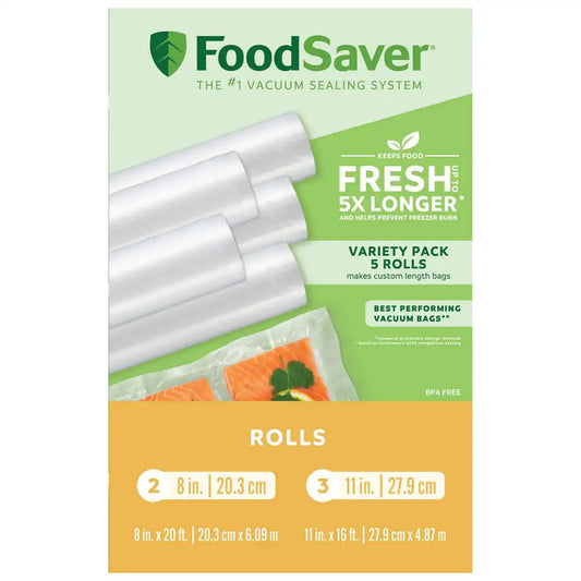 FoodSaver 8" & 11" Vacuum Seal Rolls, Multi Pack